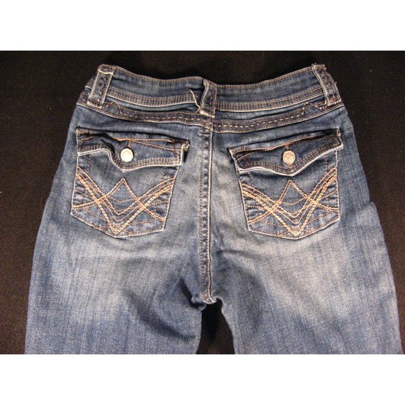 Lee Slender Secret Lower On The Waist Womens Sz 6M Blue Denim Bootcut - Picture 5 of 9